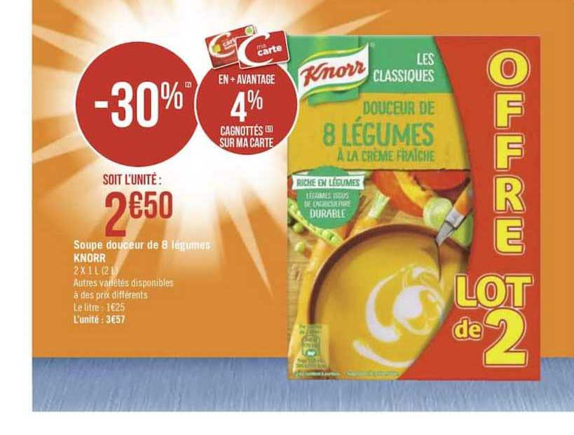 Soupe Douceur De 8 Légumes Knorr