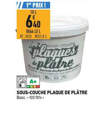 sous couche plaque de plâtre