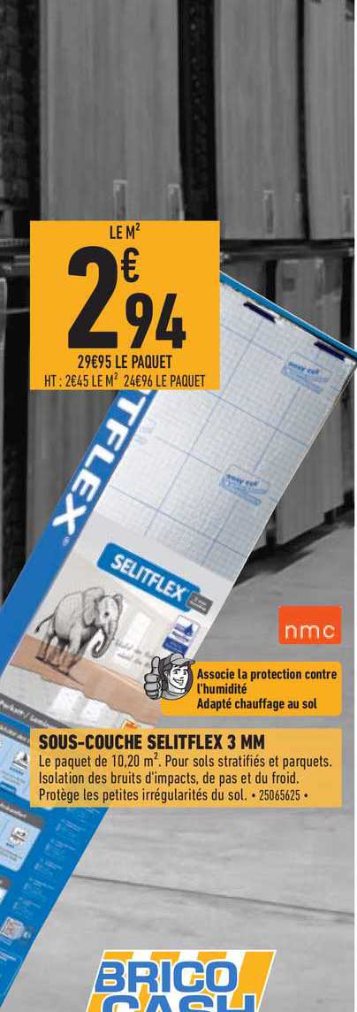 sous couche selitflex 3 mm