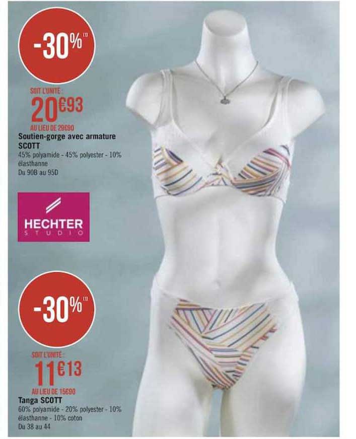 soutien gorge avec armature scott tanga scott