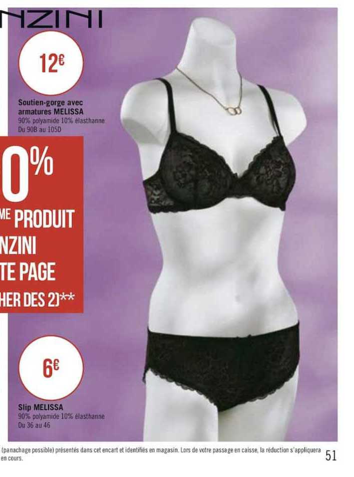 soutien gorge avec armatures melissa slip melissa