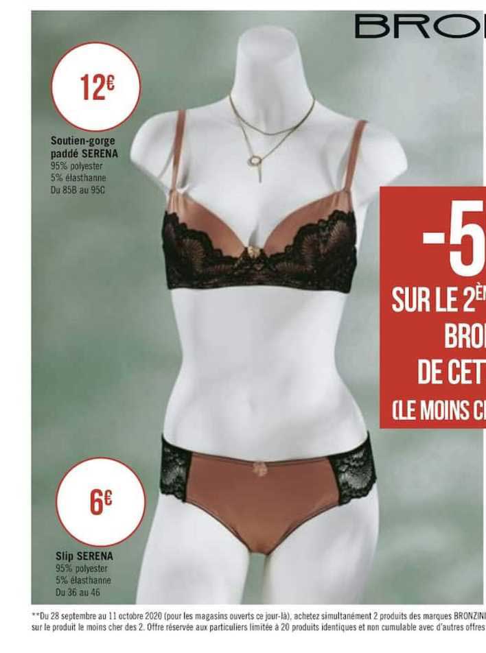 soutien gorge paddé serena slip serena