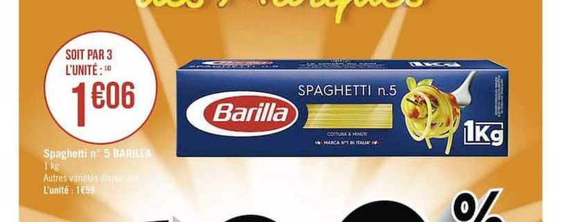 spaghetti n° 5 barilla