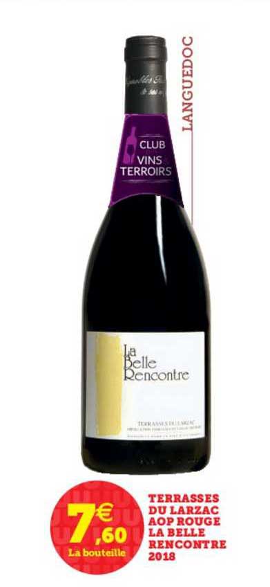 terrasses du larzac aop rouge la belle rencontre 2018