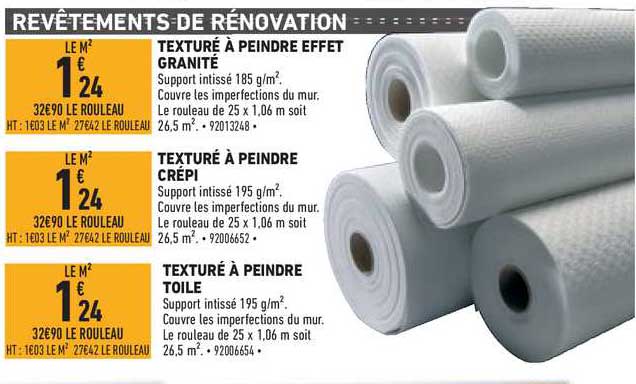 Texturé à Peindre Effet Granité Texturé à Peindre Crépi Texturé à Peindre Toile