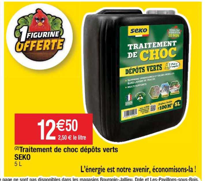 traitement de choc dépôts verts seko