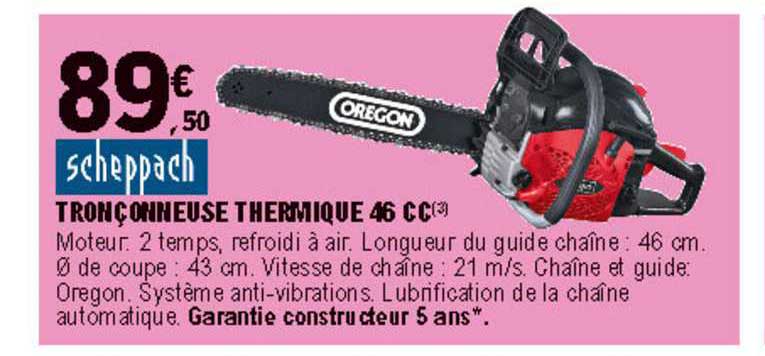 Tronçonneuse Thermique 46 Cc Scheppach