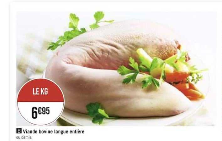 Viande Bovine Langue Entière