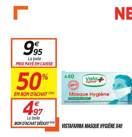 vistafarma masque hygiène x40