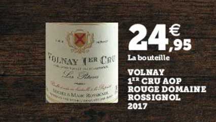 volnay 1er cru aop rouge domaine rossignol 2017