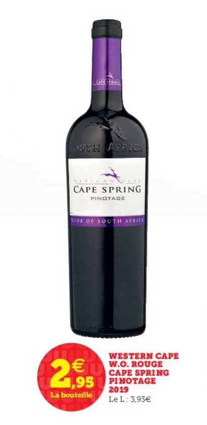 western cape w.o. rouge cape spring pinotage 2019