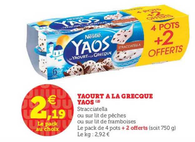 Yaourt à La Grecque Yaos