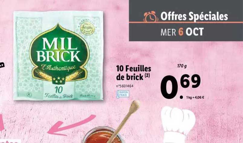 10 feuilles de brick mil brick