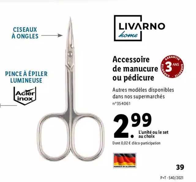 accessoire de manucure ou pédicure livarno home