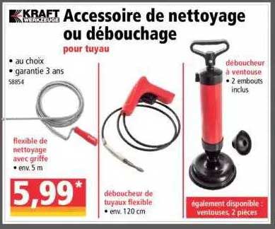 accessoire de nettoyage ou débouchage kraft