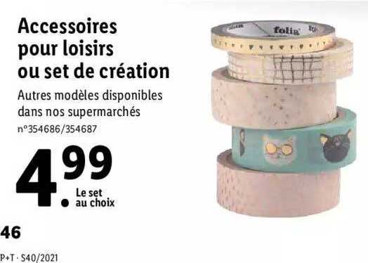 Accessoires Pour Loisirs Ou Set De Création