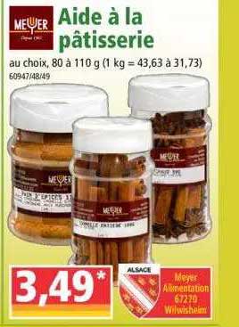 aide à la pâtisserie meyer