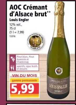 aoc crémant d'alsace brut louis engler
