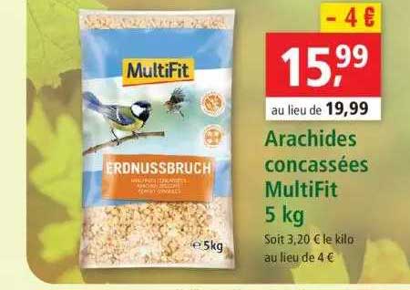 arachides concassées multifit 5 kg