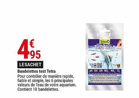 bandelettes test tetra