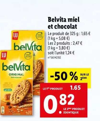Belvita Miel Et Chocolat
