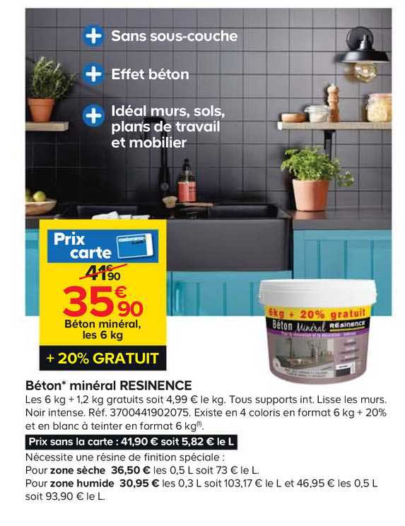 béton minéral résinence