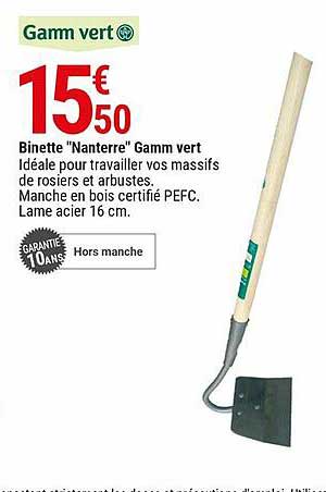binette "nanterre" gamm vert