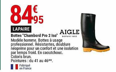 bottes "chambord pro 2 iso