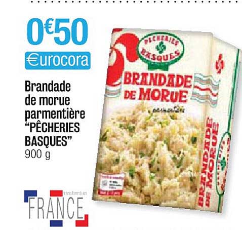 brandade de morue parmentière "pêcheries basques"