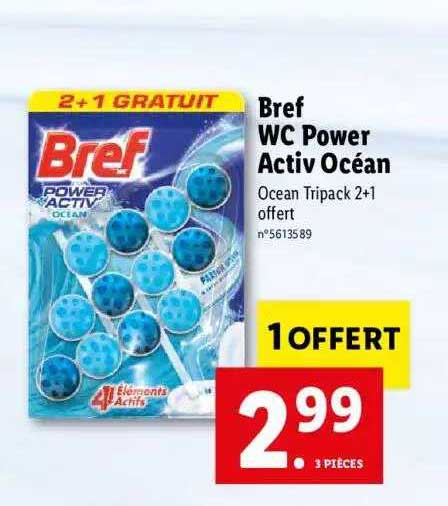 Bref Wc Power Activ Océan