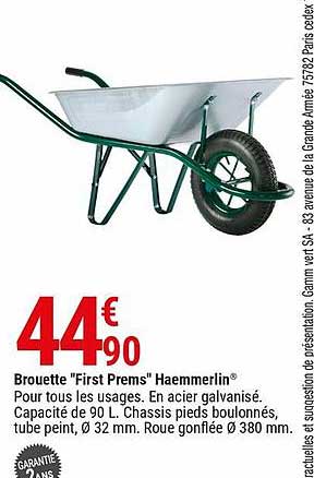 brouette "first prems" haemmerlin®