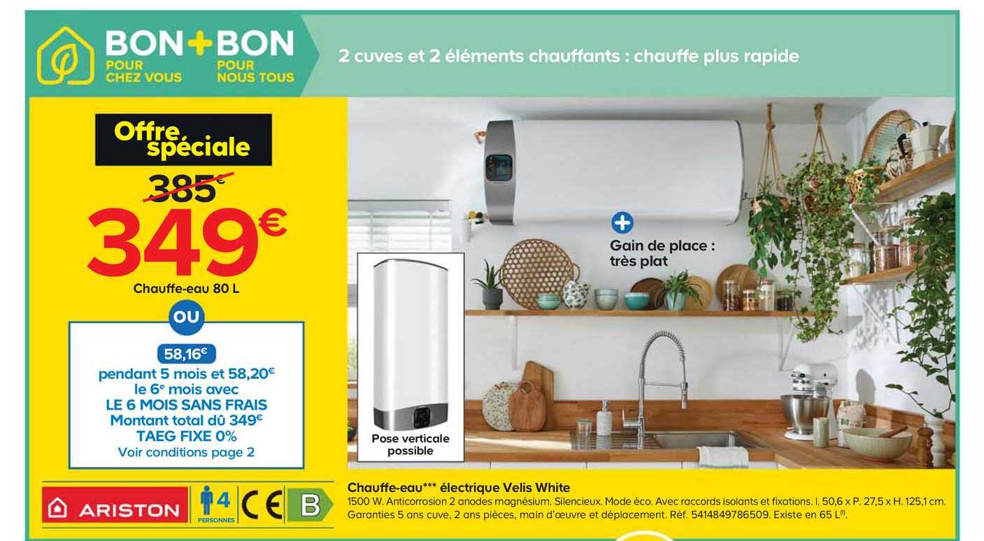 chauffe-eau *** électrique velis white