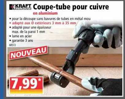 coupe-tube pour cuivre kraft