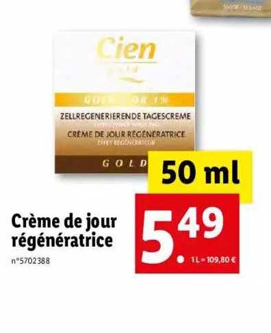 Crème De Jour Régénératrice Cien