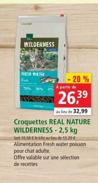 croquettes real nature wilderness - 2,5 kg