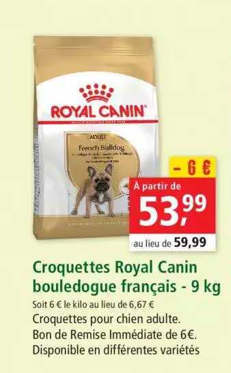croquettes royal canin bouledogue français - 9 kg