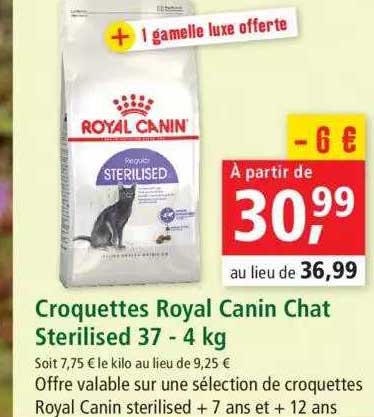 croquettes royale canin chat sterilised 37 - 4 kg