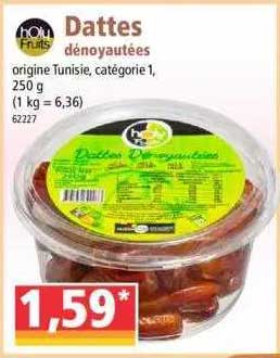 dattes dénoyautées holy fruits
