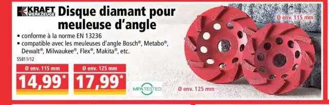 Disque Diamant Pour Meuleuse D'angle Kraft