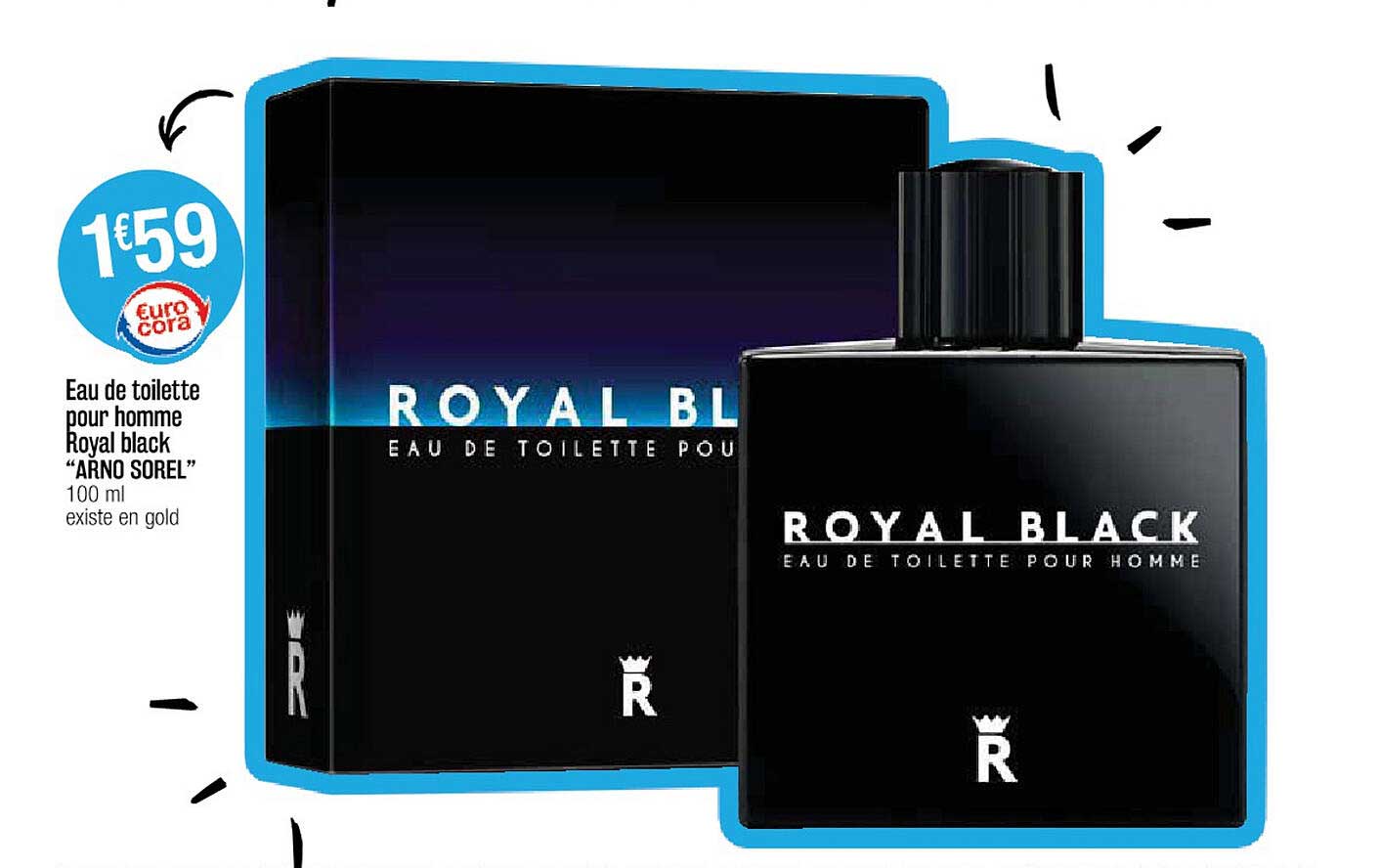eau de toilette pour homme royal black "arno sorel"