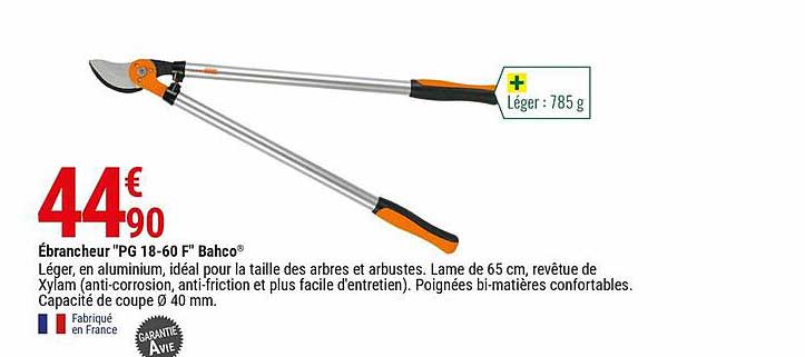 ébrancheur "pg 18-60 f" bahco