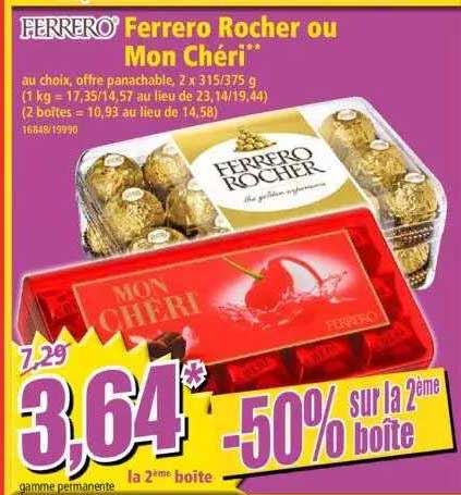 ferrero rocher ou mon chéri