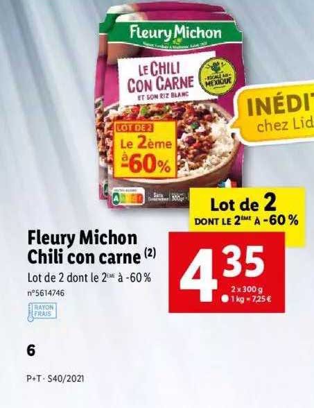 fleury michon chili con carne