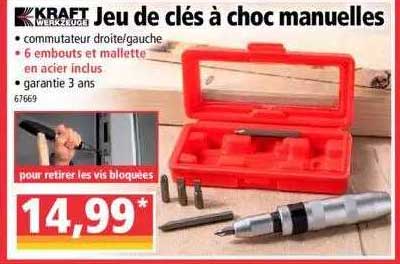 jeu de clés à choc manuelles kraft