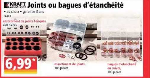 joint ou bagues d'étanchéité kraft