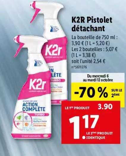 K2r Pistolet Détachant