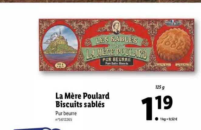 la mère poulard biscuits sablés
