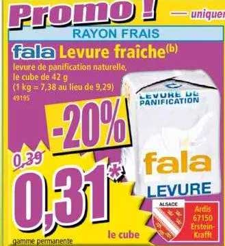 levure fraîche fala