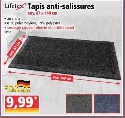 lifetex tapis anti-salissures