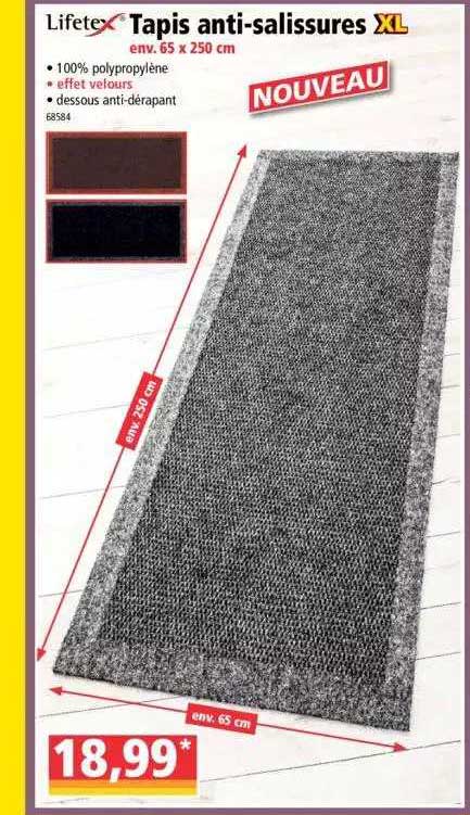 lifetex tapis anti-salissures XL